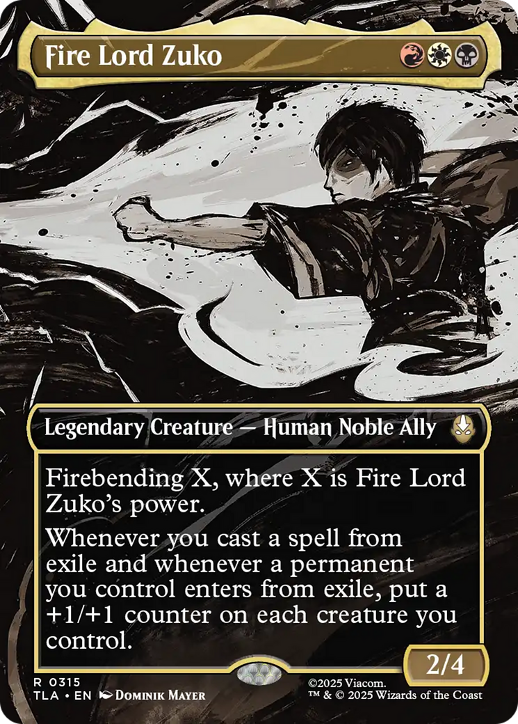 Fire Lord Zuko - Borderless - Full Art [TLA-315]