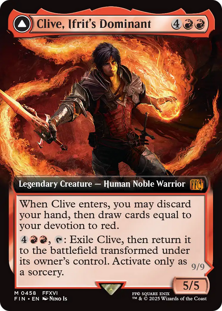 Clive, Ifrit's Dominant // Ifrit, Warden of Inferno - Extended Art [FIN-458]