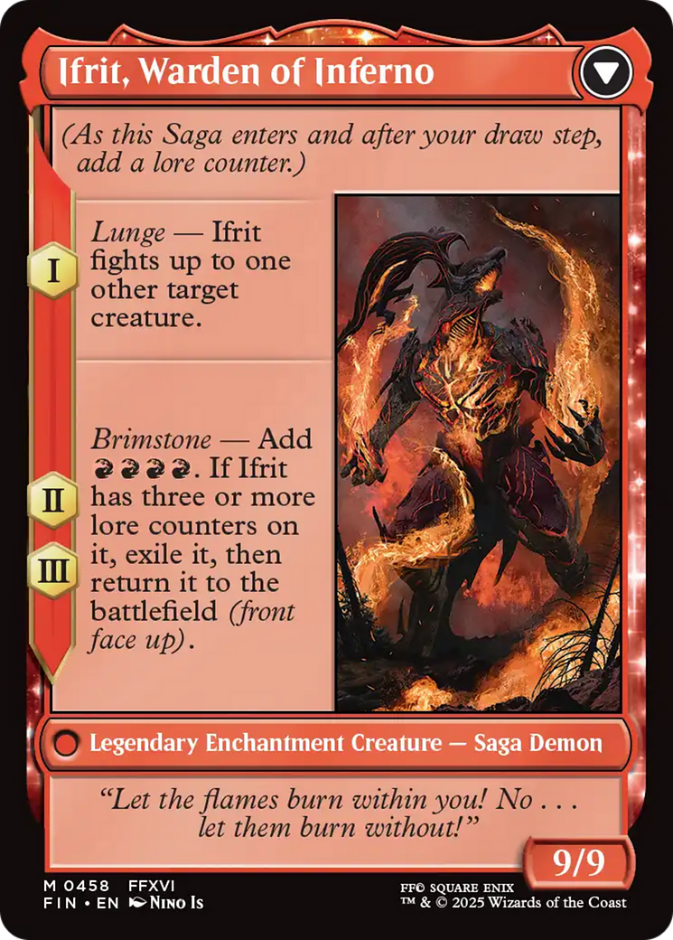 Clive, Ifrit's Dominant // Ifrit, Warden of Inferno - Extended Art [FIN-458]
