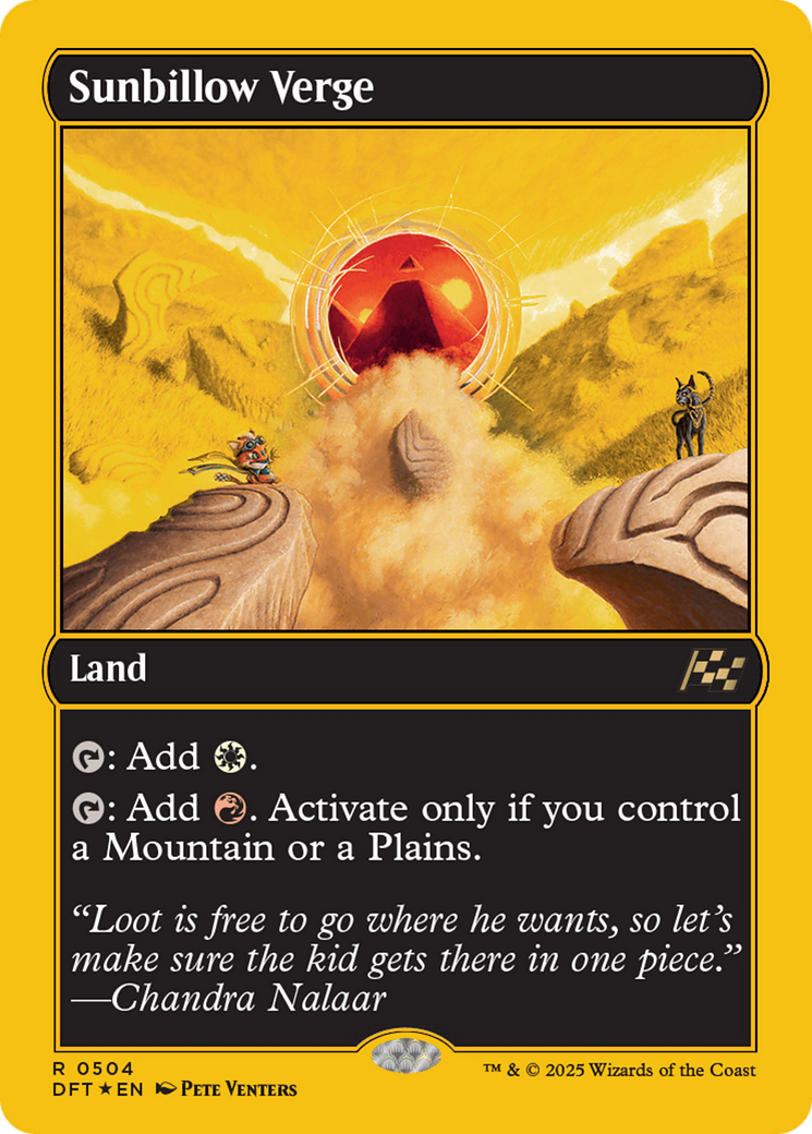Sunbillow Verge - First Place Foil [DFT-504]