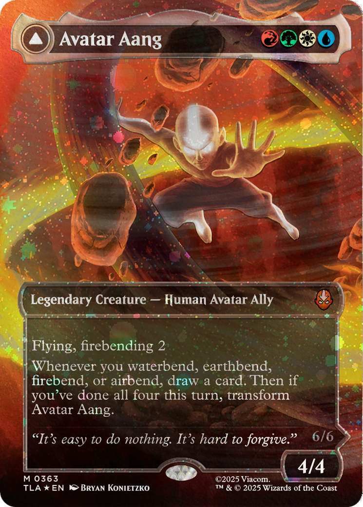Avatar Aang // Aang, Master of Elements - Borderless - Full Art [TLA-363]