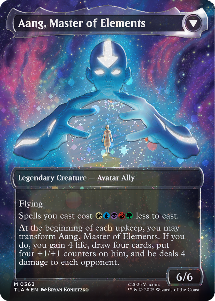 Avatar Aang // Aang, Master of Elements - Borderless - Full Art [TLA-363]