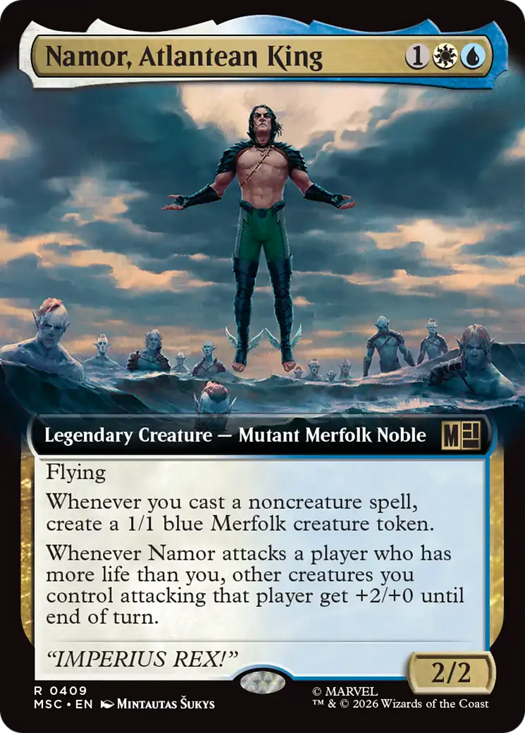 Namor, Atlantean King - Extended Art [MSC-409]