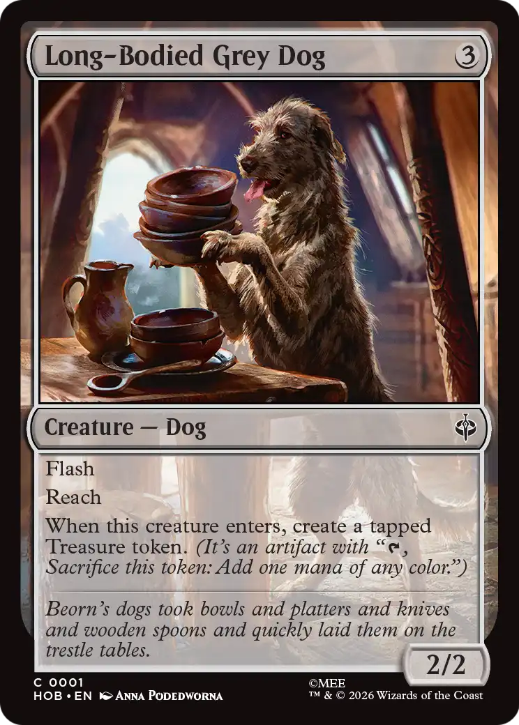 Long-Bodied Grey Dog [HOB-1]