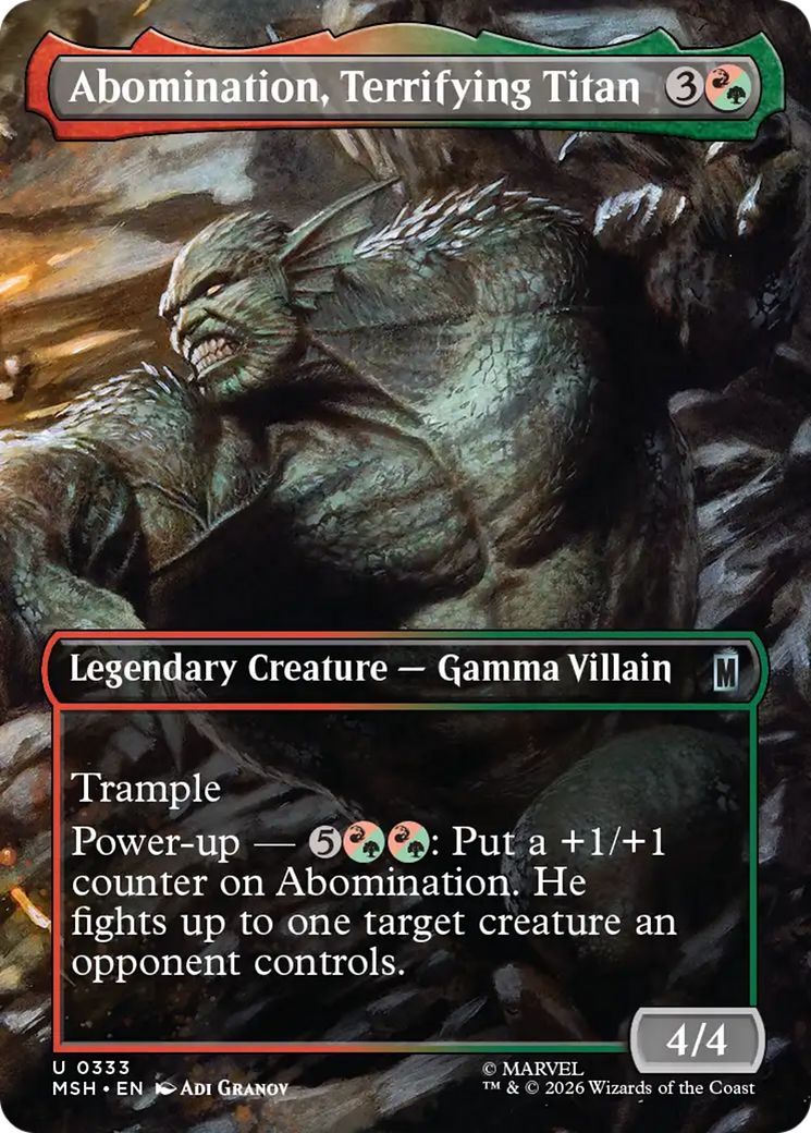 Abomination, Terrifying Titan - Borderless [MSH-333]