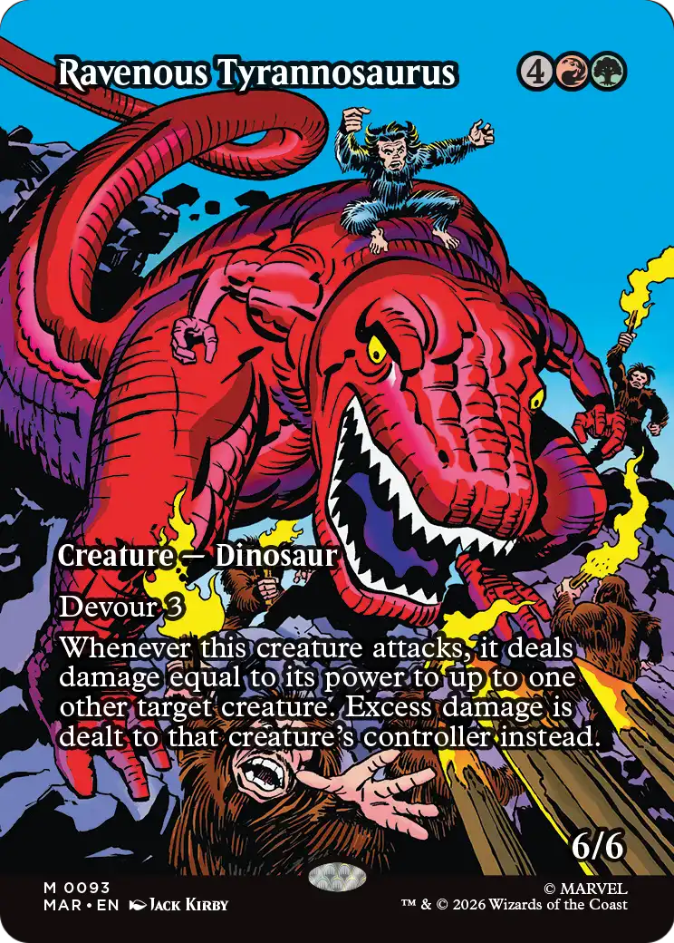Ravenous Tyrannosaurus - Borderless - Full Art [MAR-93]