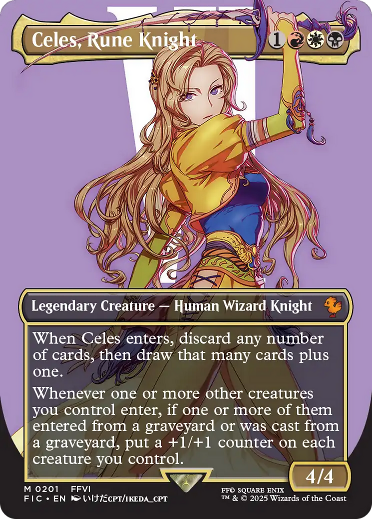 Celes, Rune Knight - Borderless - Full Art [FIC-201]