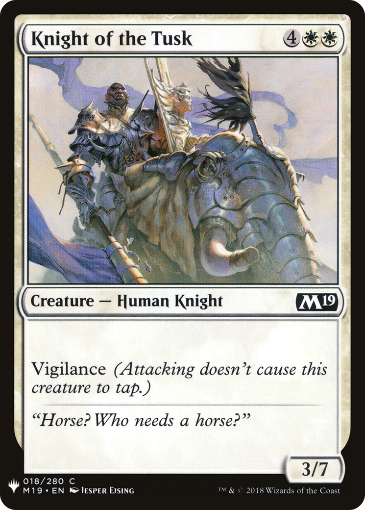 Knight of the Tusk [PLST-M19-18]