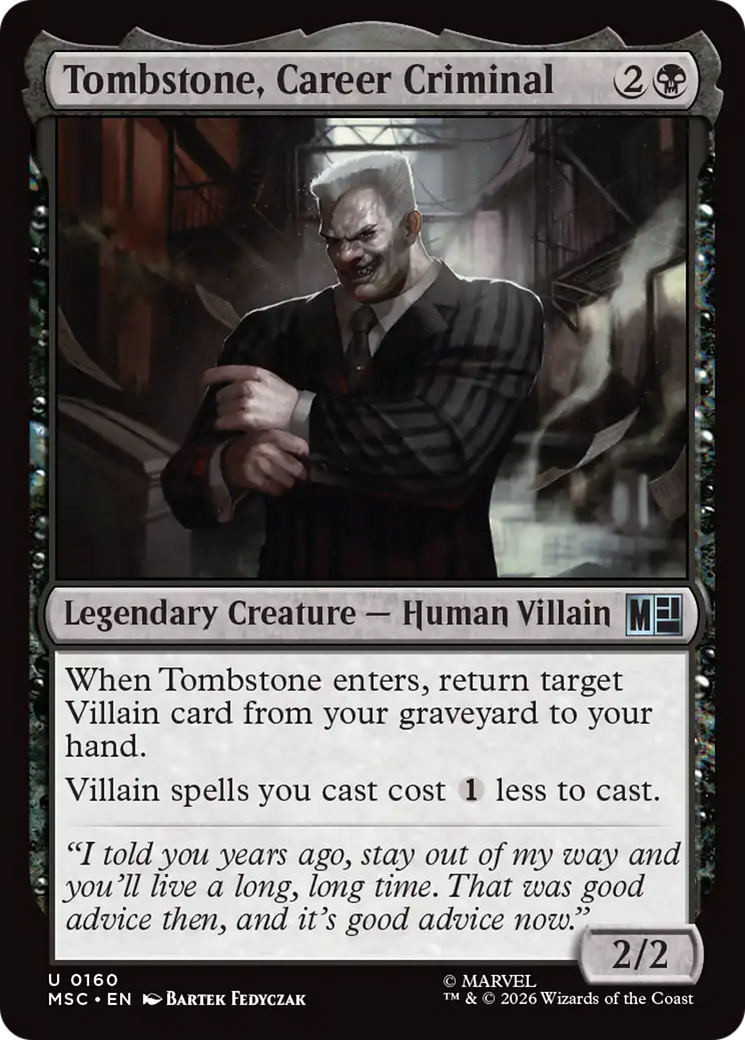 Tombstone, Career Criminal [MSC-160]
