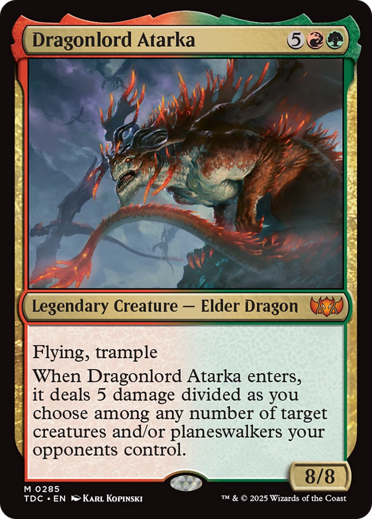 Dragonlord Atarka [TDC-285]