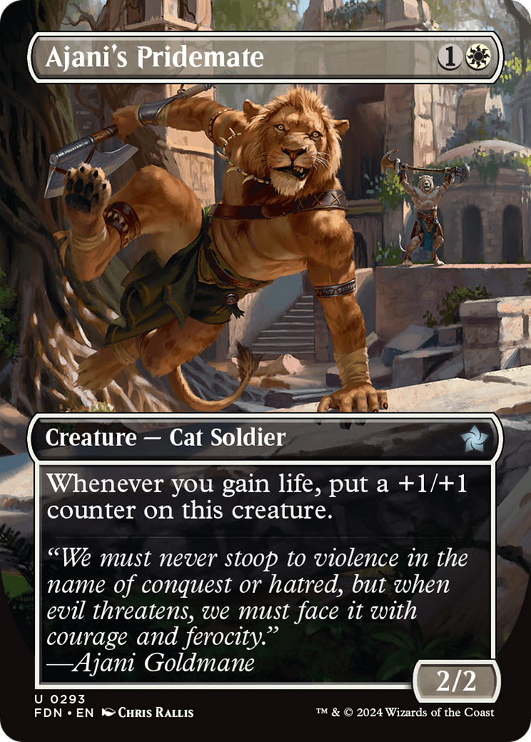 Ajani's Pridemate - Borderless [FDN-293]