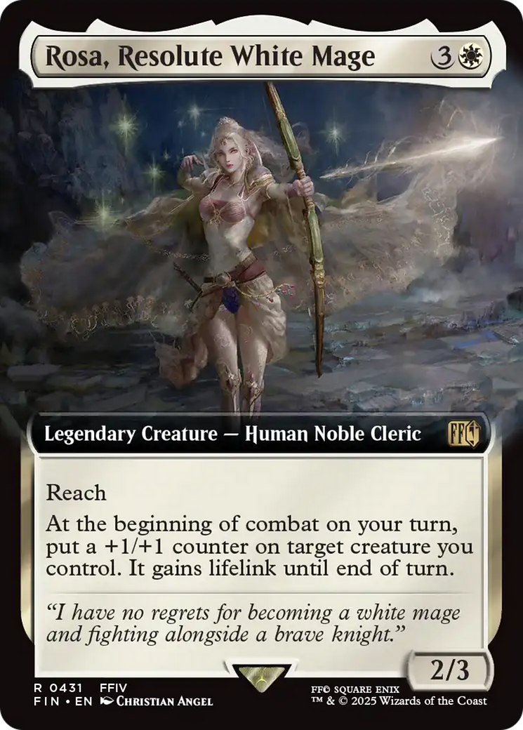 Rosa, Resolute White Mage - Extended Art [FIN-431]