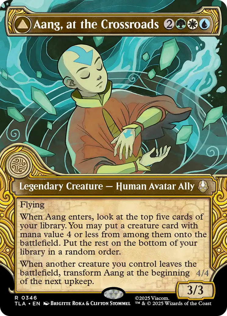 Aang, at the Crossroads // Aang, Destined Savior - Borderless - Showcase [TLA-346]
