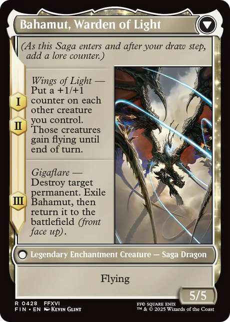 Dion, Bahamut's Dominant // Bahamut, Warden of Light - Extended Art [FIN-428]