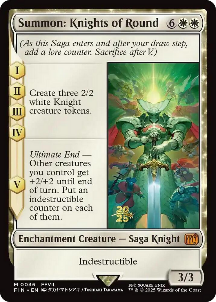 Summon: Knights of Round - Prerelease Promo [PFIN-36s]