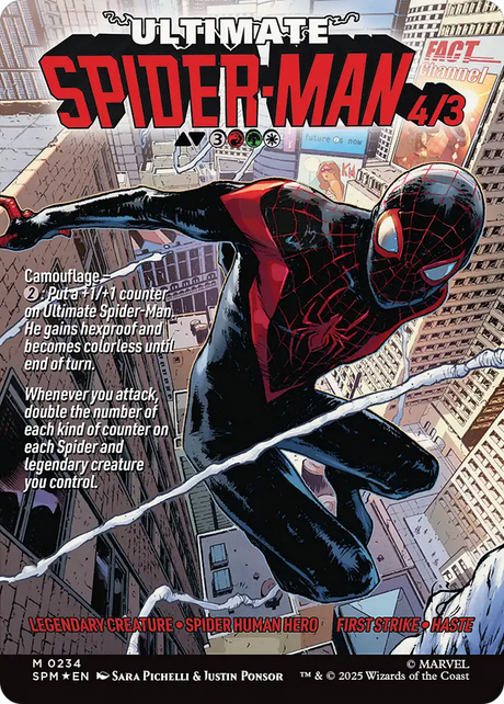 Miles Morales // Ultimate Spider-Man - Borderless - Full Art [SPM-234]