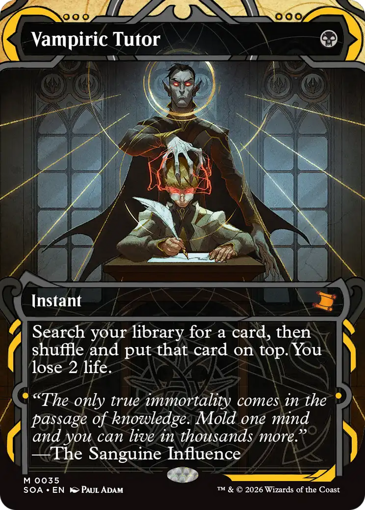 Vampiric Tutor - Borderless - Showcase [SOA-35]