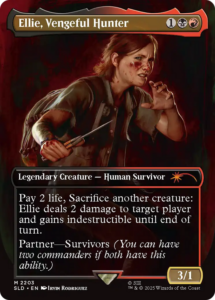 Ellie, Vengeful Hunter - Borderless - Full Art [SLD-2203]