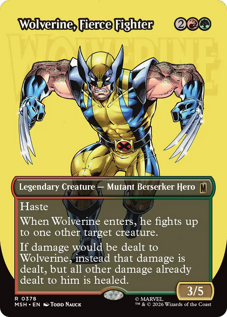 Wolverine, Fierce Fighter - Borderless [MSH-378]