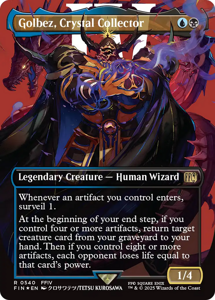 Golbez, Crystal Collector - Borderless - Surge Foil - Full Art [FIN-540]