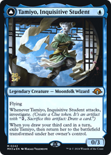 Tamiyo, Inquisitive Student // Tamiyo, Seasoned Scholar - Prerelease Promo [PMH3-242s]