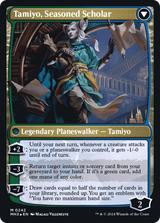Tamiyo, Inquisitive Student // Tamiyo, Seasoned Scholar - Prerelease Promo [PMH3-242s]
