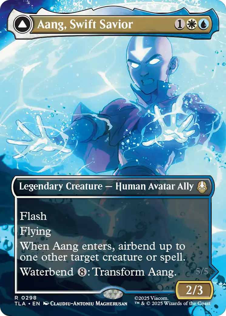 Aang, Swift Savior // Aang and La, Ocean's Fury - Borderless - Full Art [TLA-298]