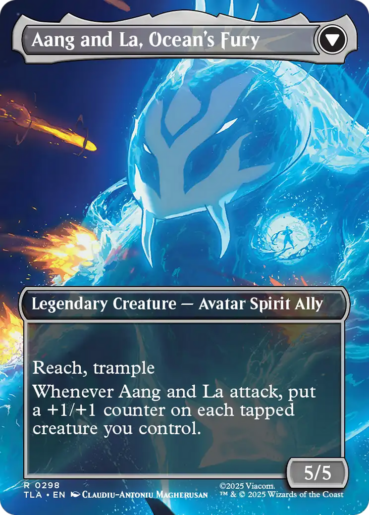 Aang, Swift Savior // Aang and La, Ocean's Fury - Borderless - Full Art [TLA-298]