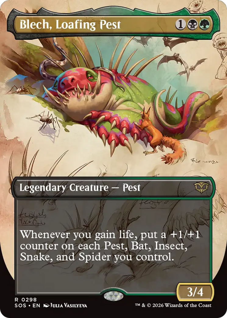 Blech, Loafing Pest - Borderless - Showcase - Full Art [SOS-298]