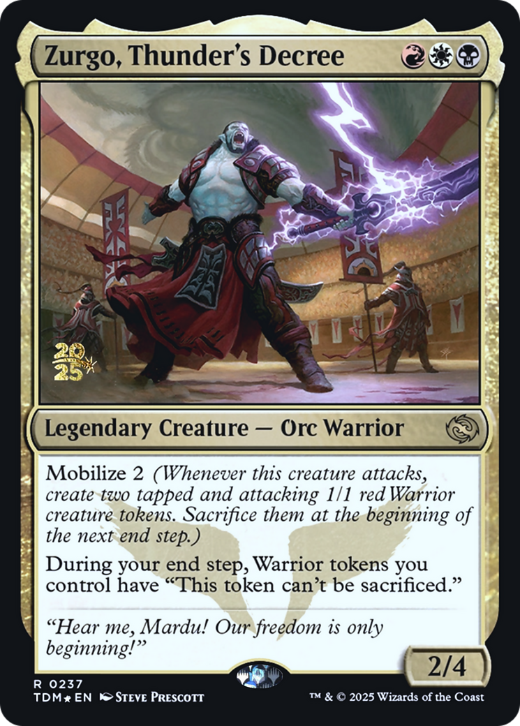 Zurgo, Thunder's Decree - Prerelease Promo [PTDM-237s]