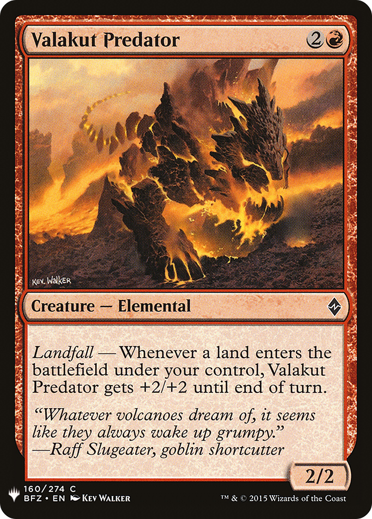 Valakut Predator [PLST-BFZ-160]