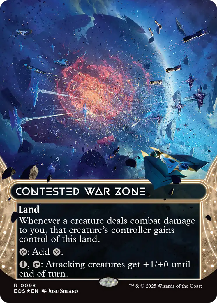 Contested War Zone - Borderless - Galaxy Foil - Full Art [EOS-98]