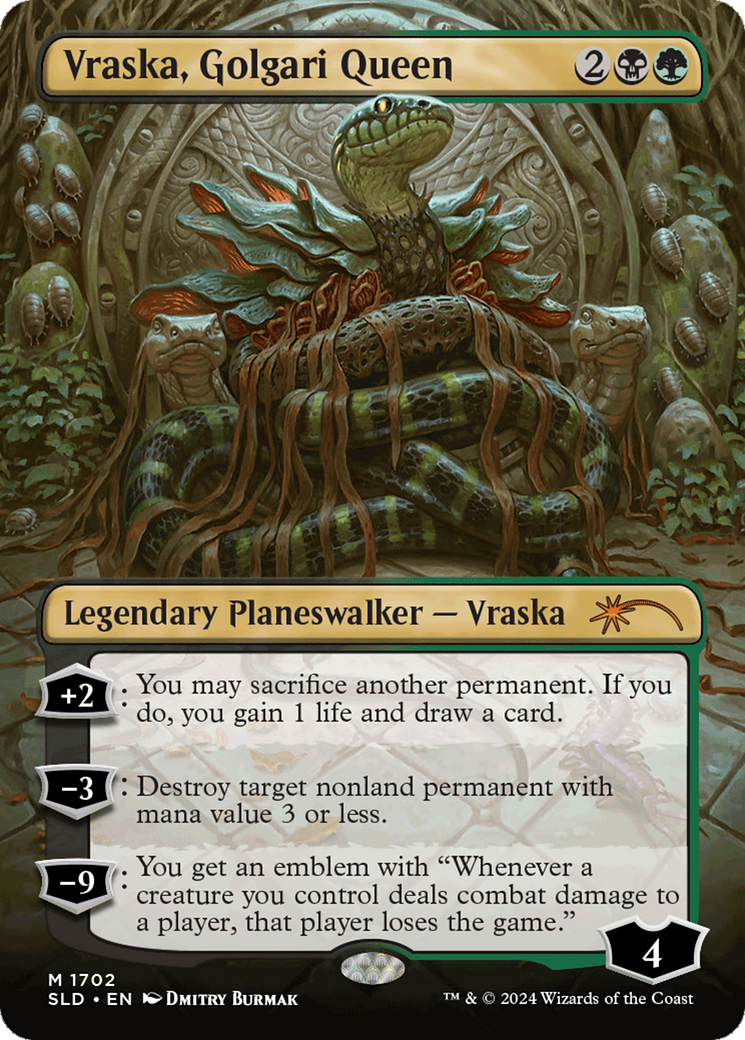 Vraska, Golgari Queen - Borderless [SLD-1702]