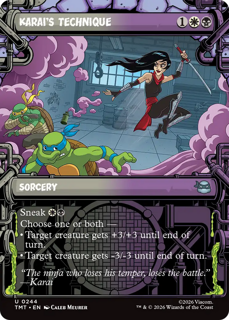 Karai's Technique - Borderless - Showcase [TMT-244]