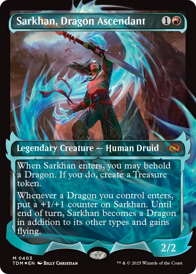 Sarkhan, Dragon Ascendant - Borderless - Showcase - Full Art [TDM-403]