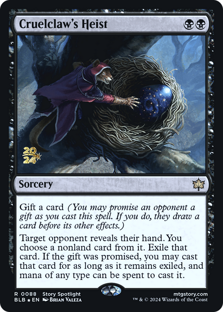 Cruelclaw's Heist - Prerelease Promo [PBLB-88s]