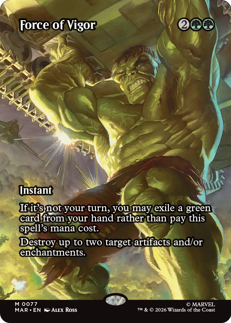 Force of Vigor - Borderless - Full Art [MAR-77]