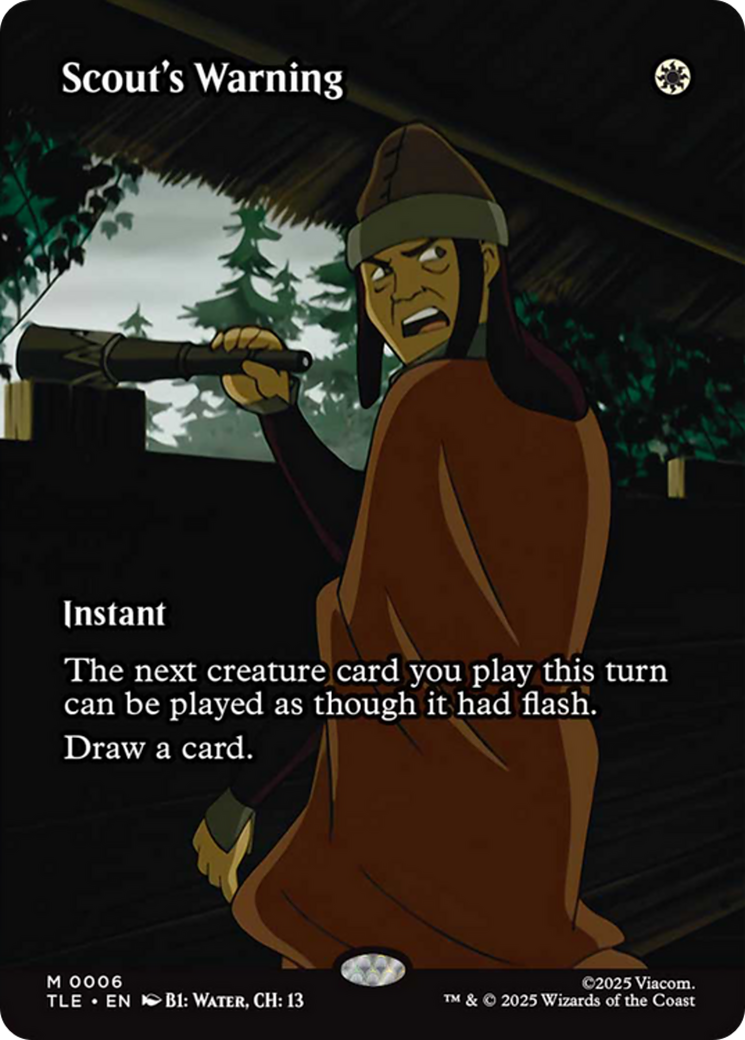 Scout's Warning - Borderless - Full Art [TLE-6]