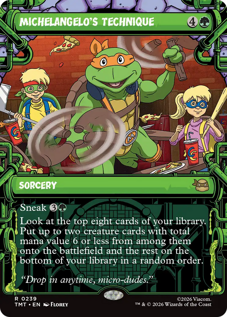 Michelangelo's Technique - Borderless - Showcase [TMT-239]