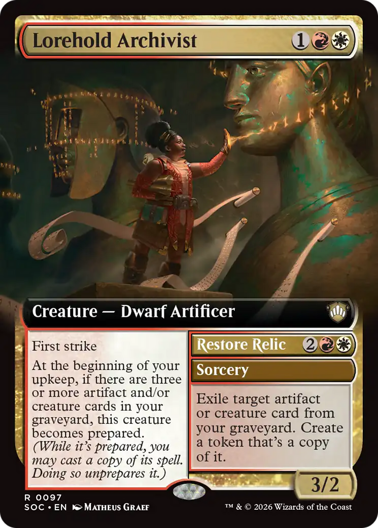 Lorehold Archivist // Restore Relic - Extended Art [SOC-97]