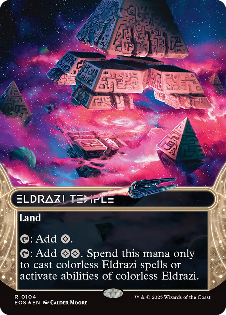 Eldrazi Temple - Borderless - Galaxy Foil - Full Art [EOS-104]