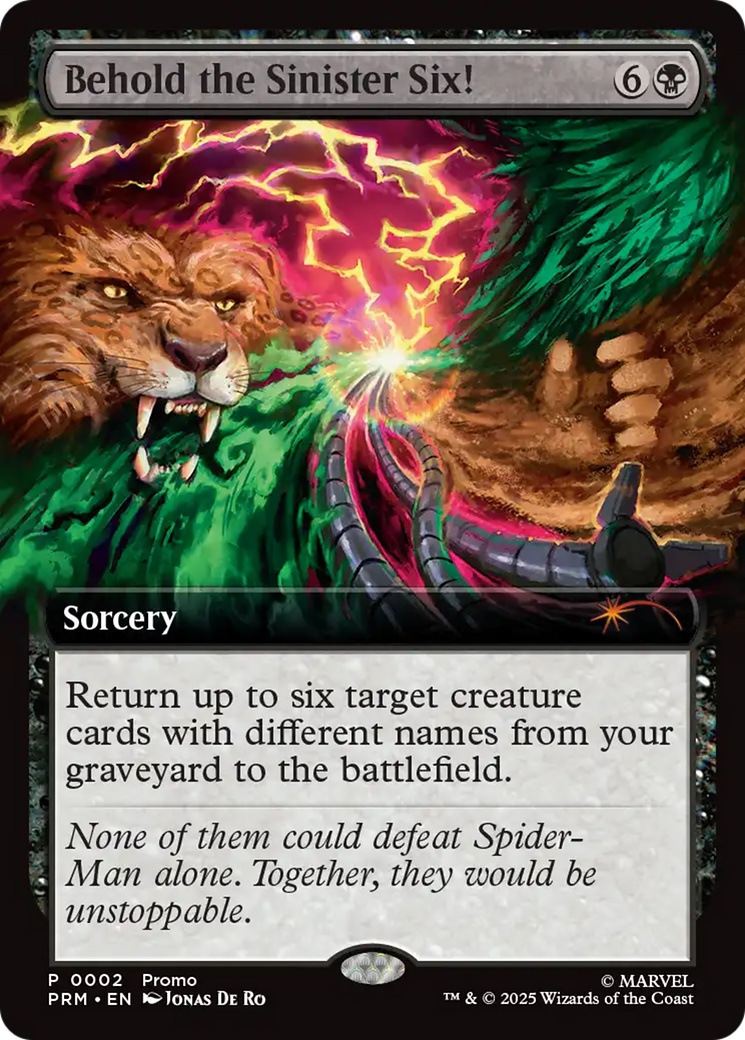 Behold the Sinister Six! - Extended Art - Promo [PSPM-2]