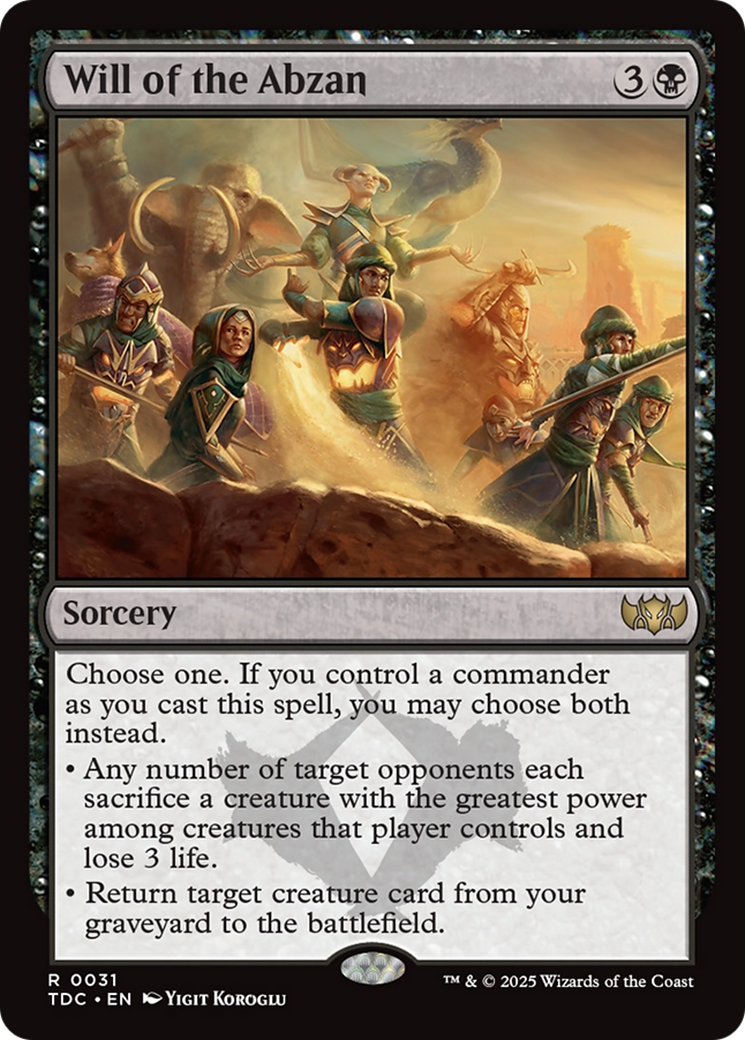 Will of the Abzan [TDC-31]