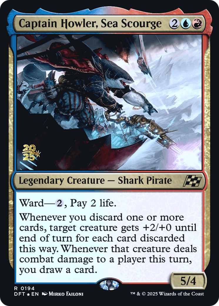 Captain Howler, Sea Scourge - Prerelease Promo [PDFT-194s]
