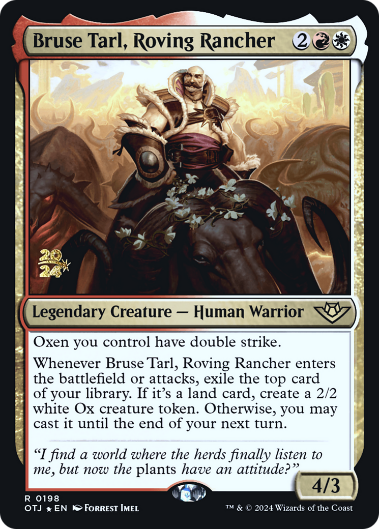 Bruse Tarl, Roving Rancher - Prerelease Promo [POTJ-198s]