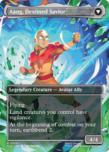 Aang, at the Crossroads // Aang, Destined Savior - Borderless - Full Art [TLA-304]