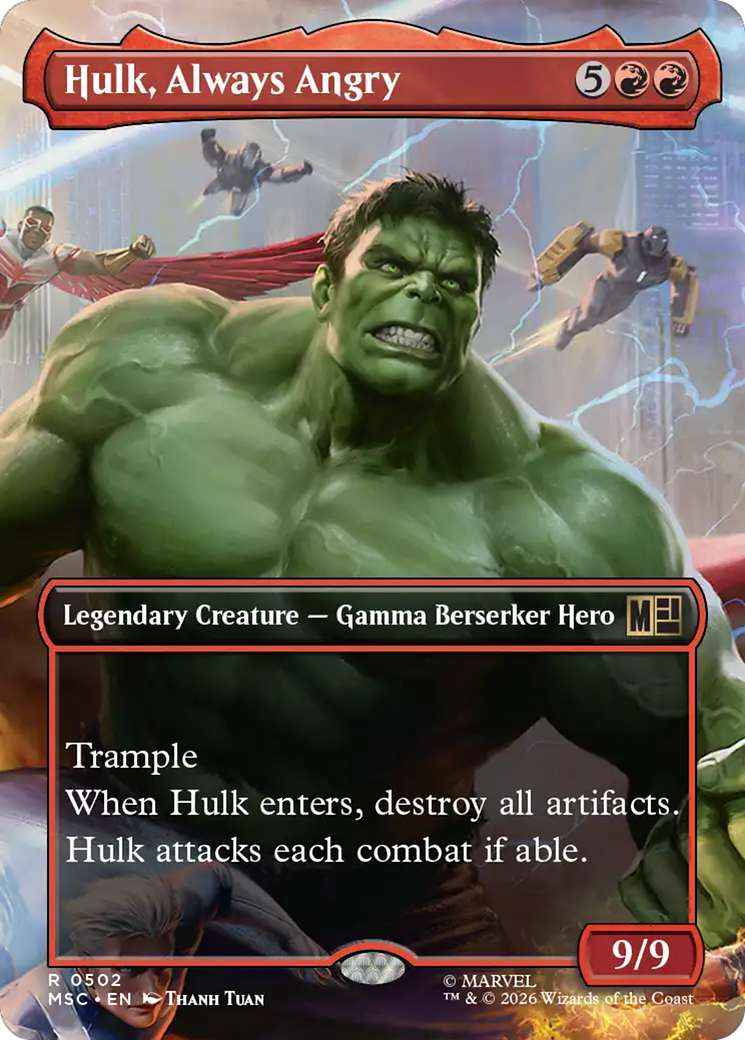 Hulk, Always Angry - Borderless [MSC-502]
