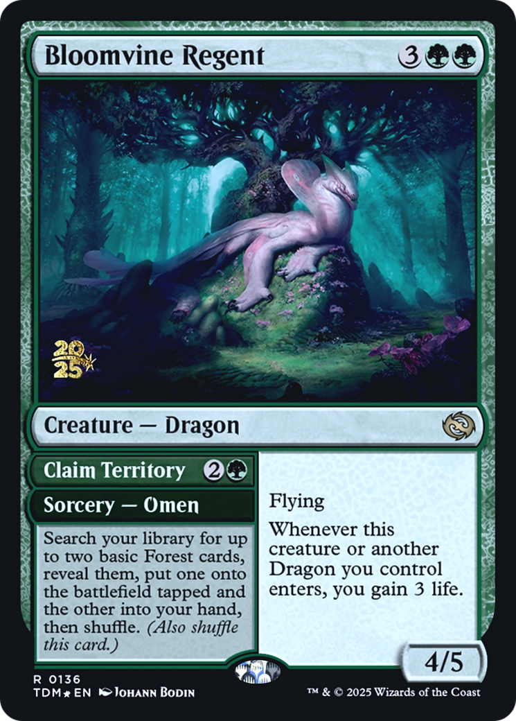 Bloomvine Regent // Claim Territory - Prerelease Promo [PTDM-136s]
