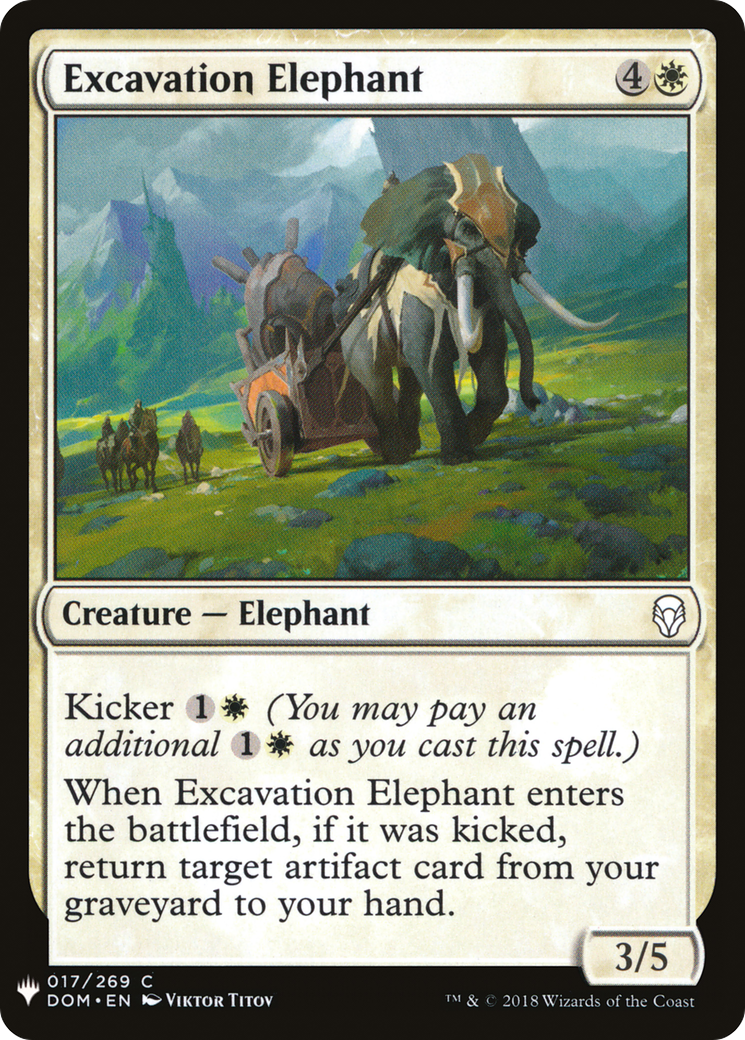 Excavation Elephant [PLST-DOM-17]