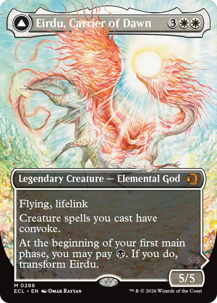 Eirdu, Carrier of Dawn // Isilu, Carrier of Twilight - Borderless - Full Art [ECL-286]